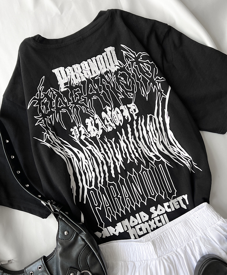 تیشرت مشکی paranoid