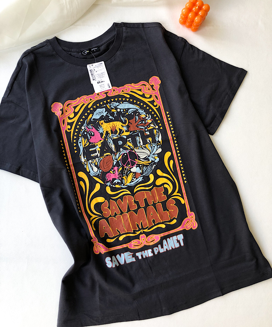 تیشرت اورسایز save the planet