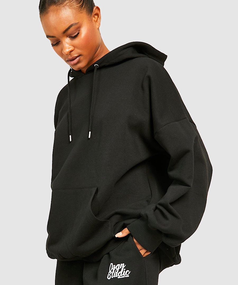 هودی مشکی bohoo