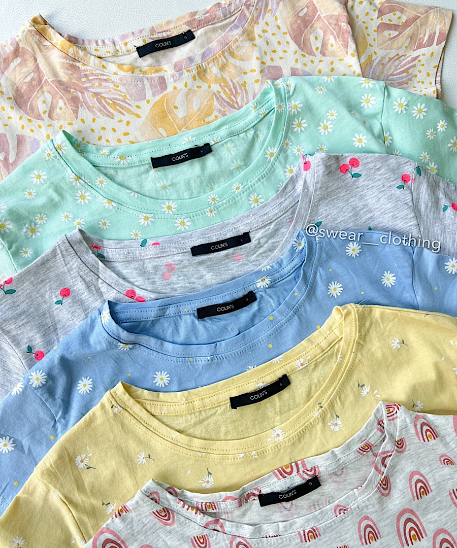 کراپ تیشرت طرحدار Colin’s