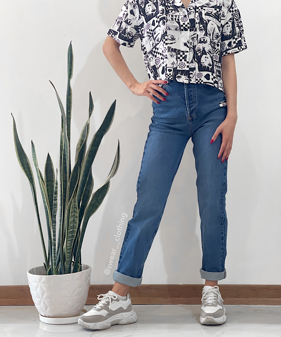 شلوار جین آبی تیره Next