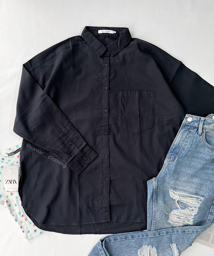 شومیز سرمه ای american holic