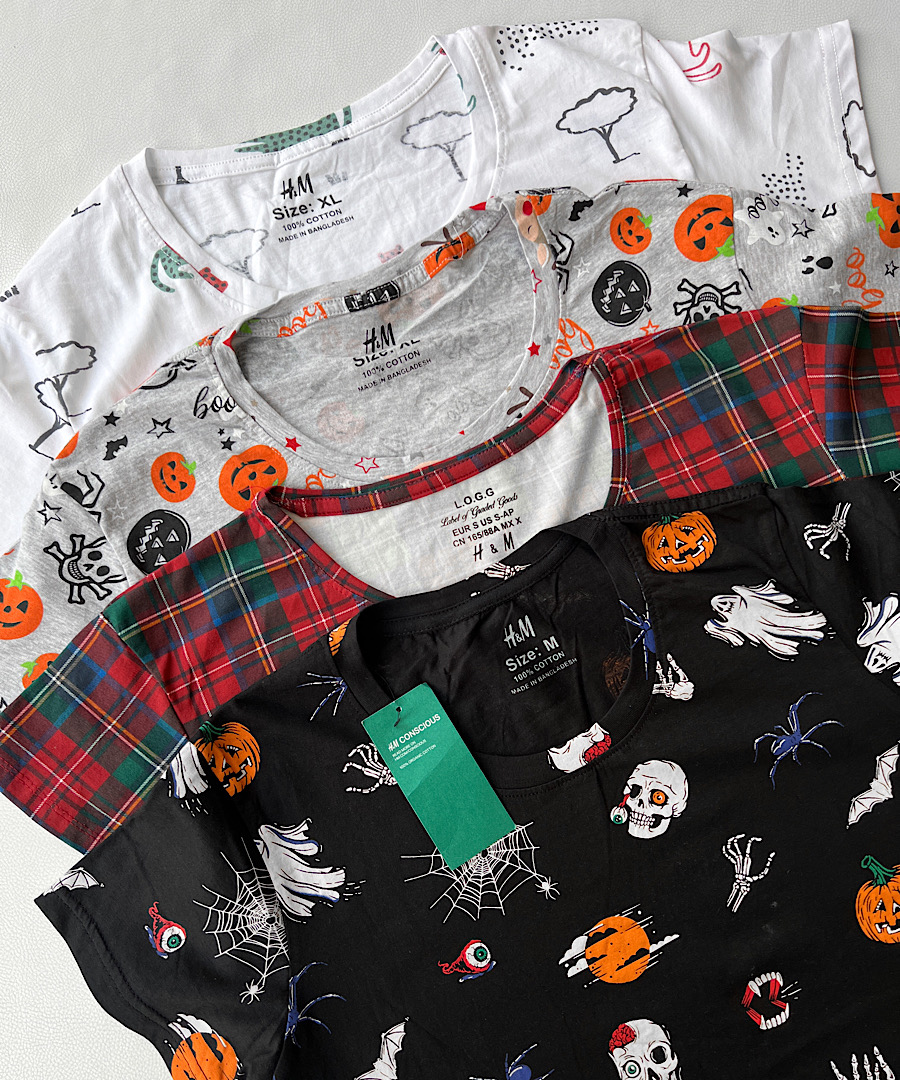 تیشرت طرحدار h&m