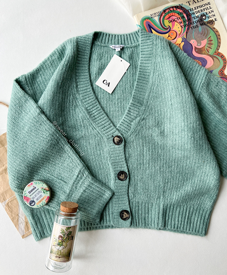 کاردیگن سبز آبی C&A