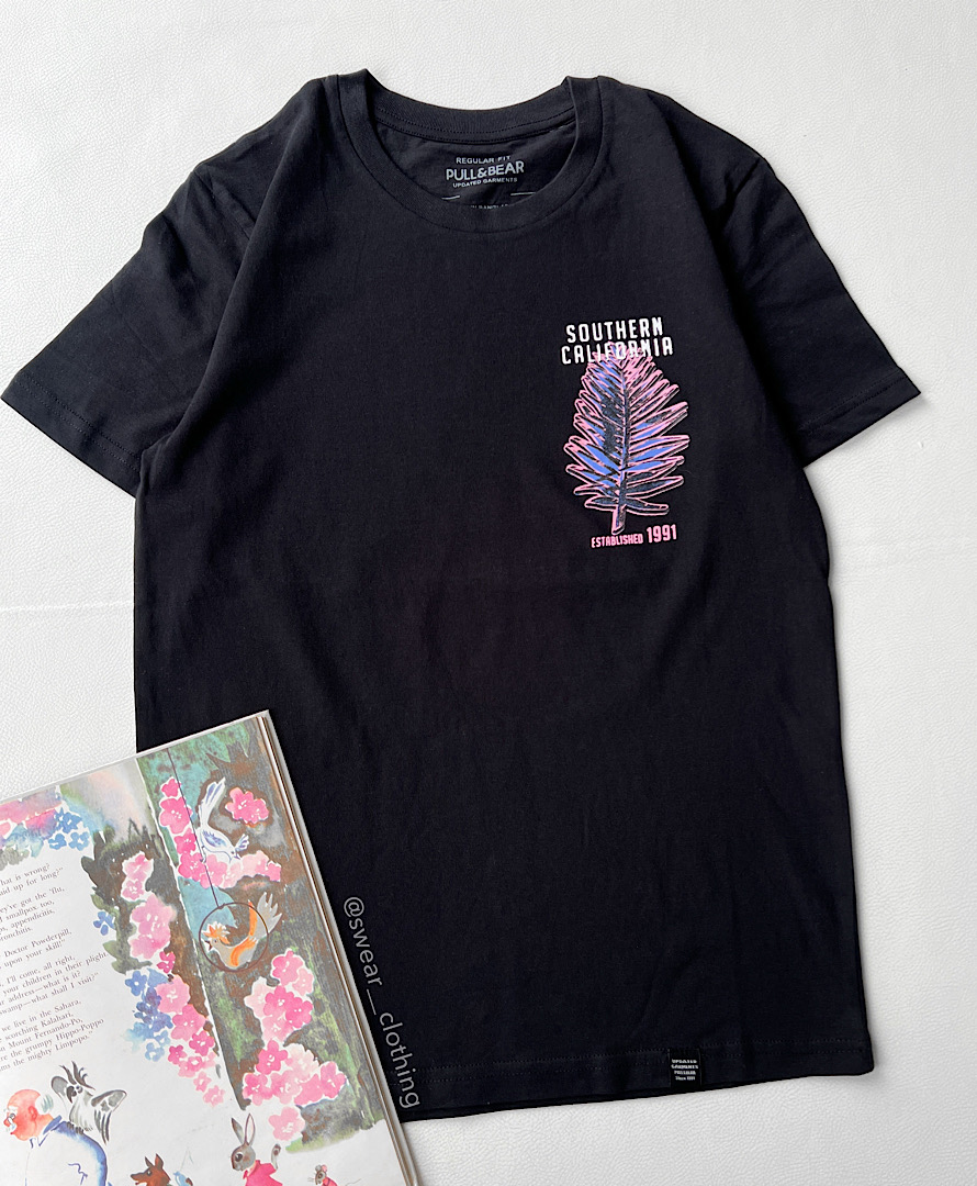 تیشرت pull&bear مشکی California
