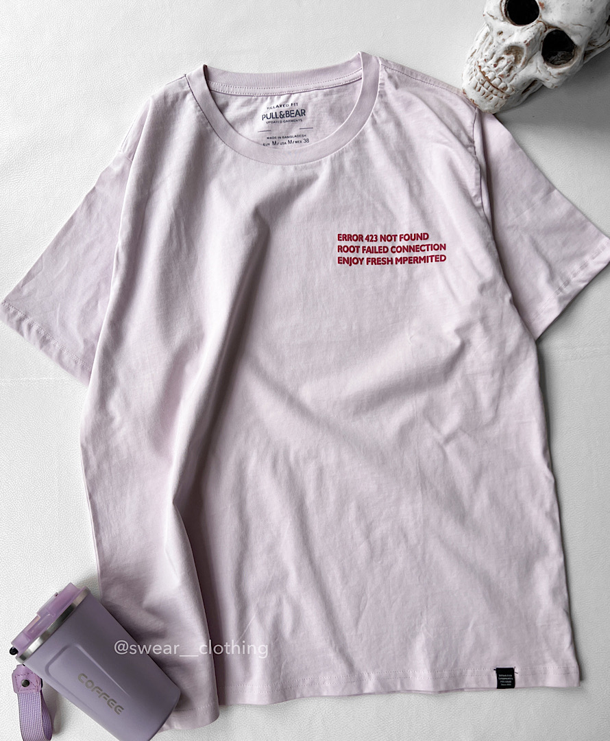 تیشرت pull&bear یاسی