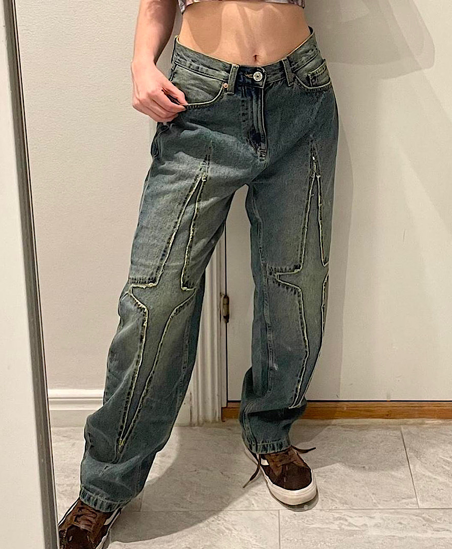 شلوار جین کثیف شور صلیب