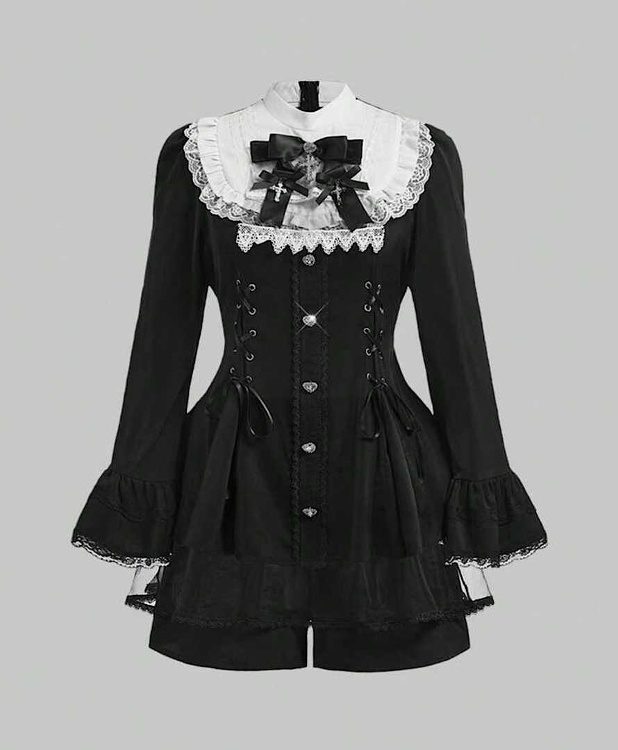 لباس گاثیک دو تیکه